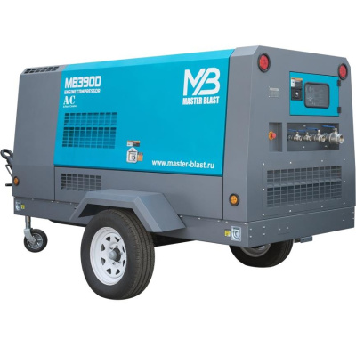 Винтовой компрессор Master Blast MB390D-7+AC (дизельный с осушителем)