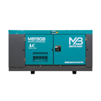 Винтовой компрессор Master Blast MB190B-7+AC (дизельный с осушителем)