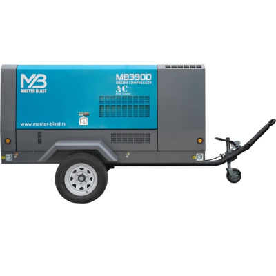 Винтовой компрессор Master Blast MB390D-7+AC (дизельный с осушителем)